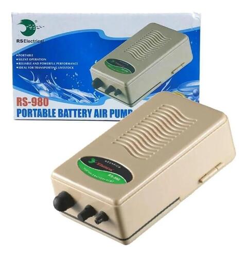 Compressor De Ar A Pilha Rs-980 Rs C/mangueira Pedra Porosa