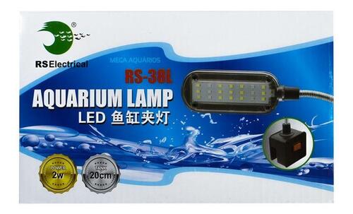 Rs Aqua Luminária Led Com Clip Rs-38l 2w 20cm A 40cm