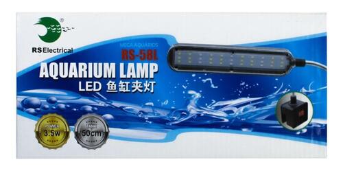 Rs Aqua Luminária Led Com Clip Rs-58l 3,5w 30cm A 50cm